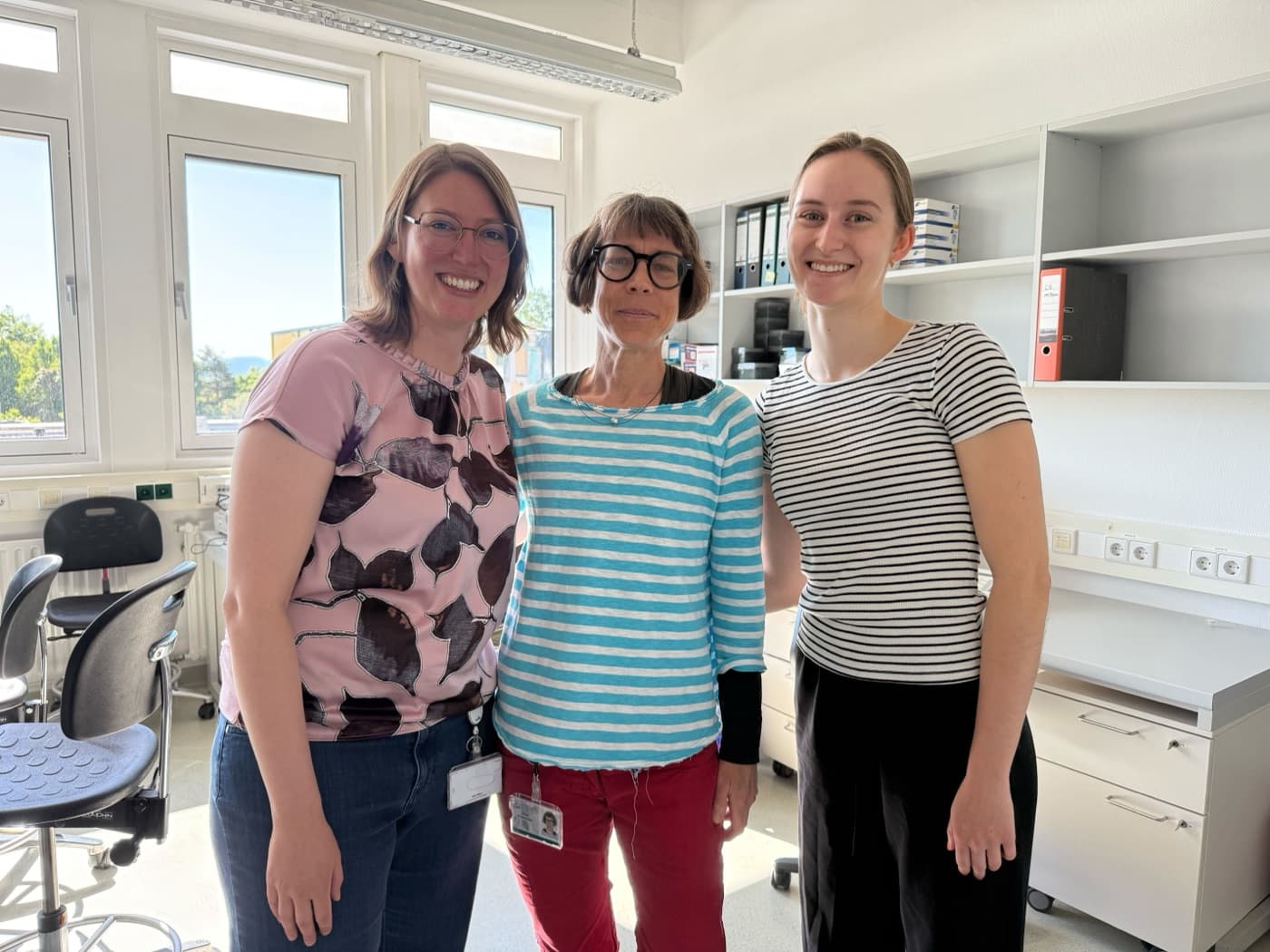 Carolin, Petra and Bea in the new lab